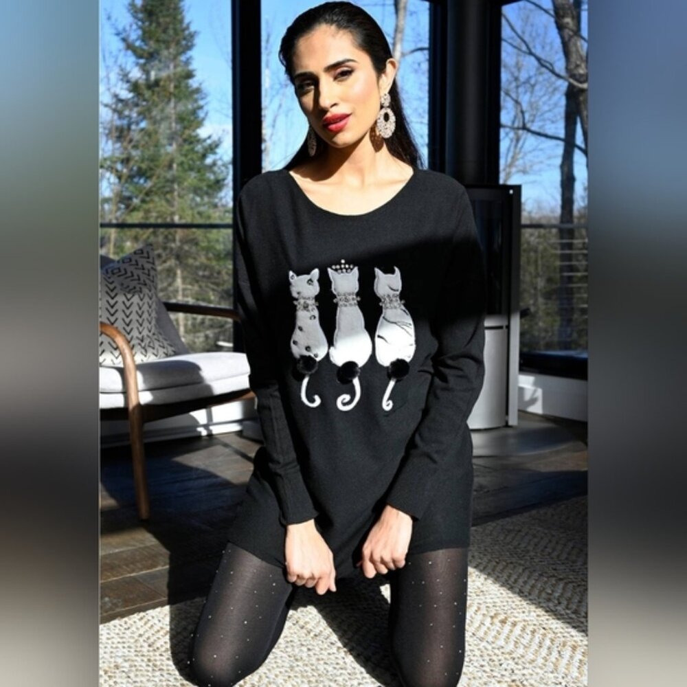 50% OFF - FRANK LYMAN - 3 Kitty sweater